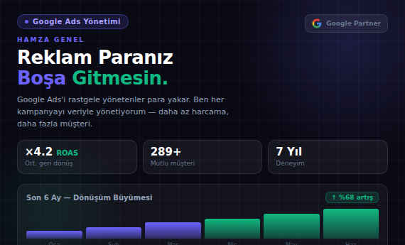 Hamza Genel | Google Ads & SEO Uzmanı