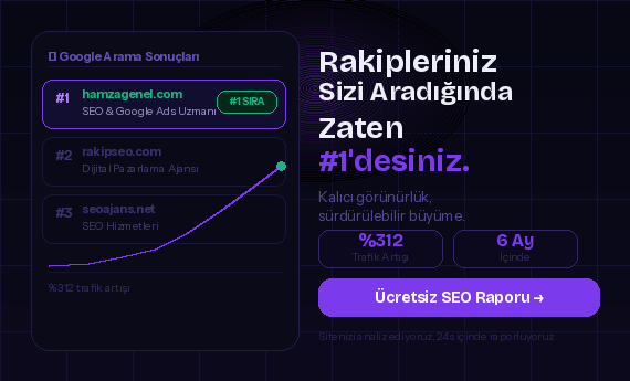 Hamza Genel | Google Ads & SEO Uzmanı