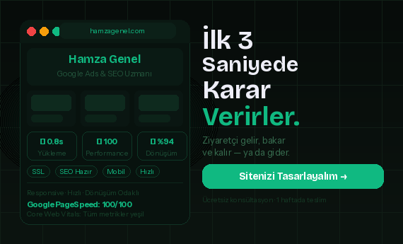 Hamza Genel | Google Ads & SEO Uzmanı